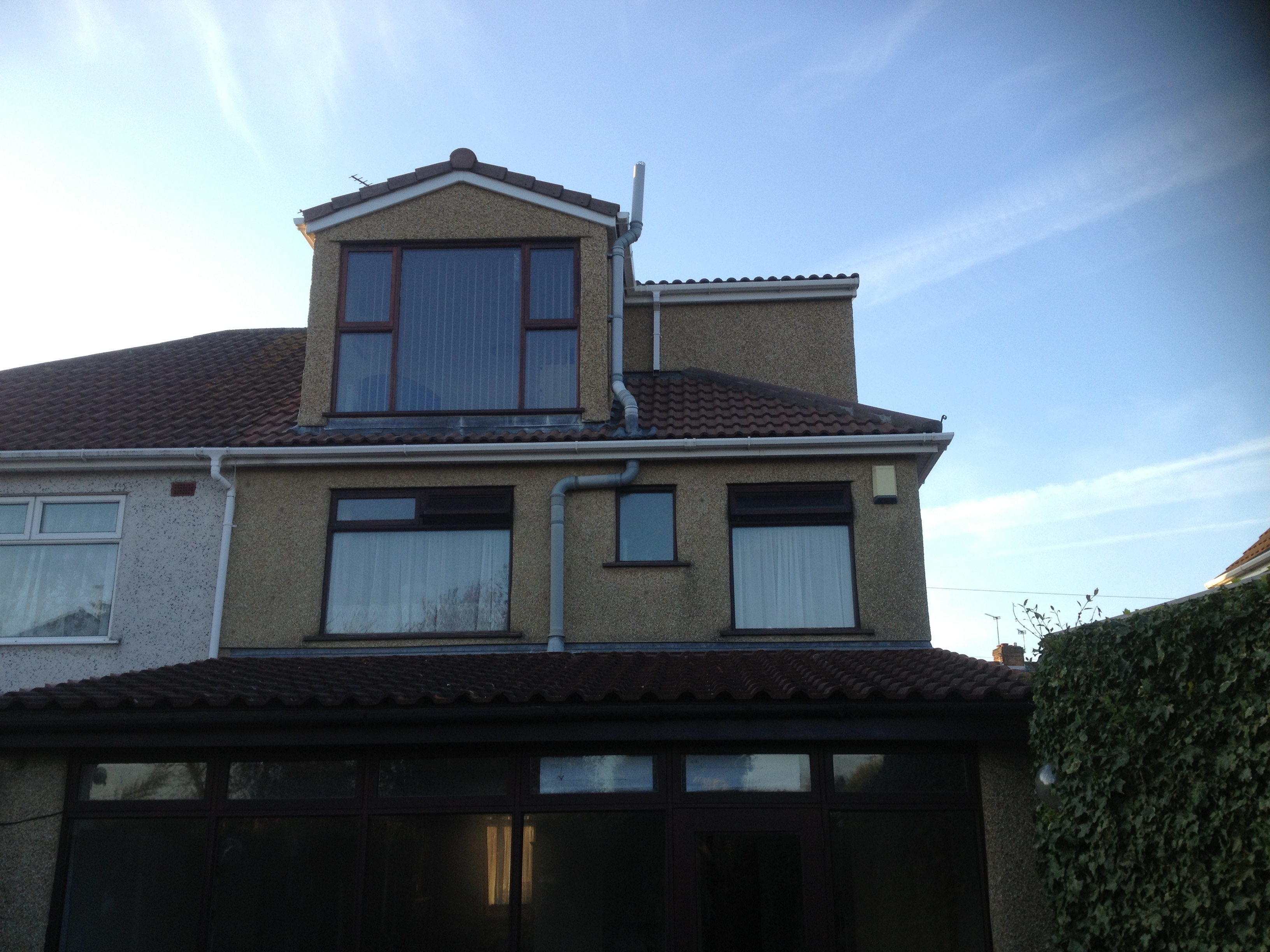 Completed loft extension - back
